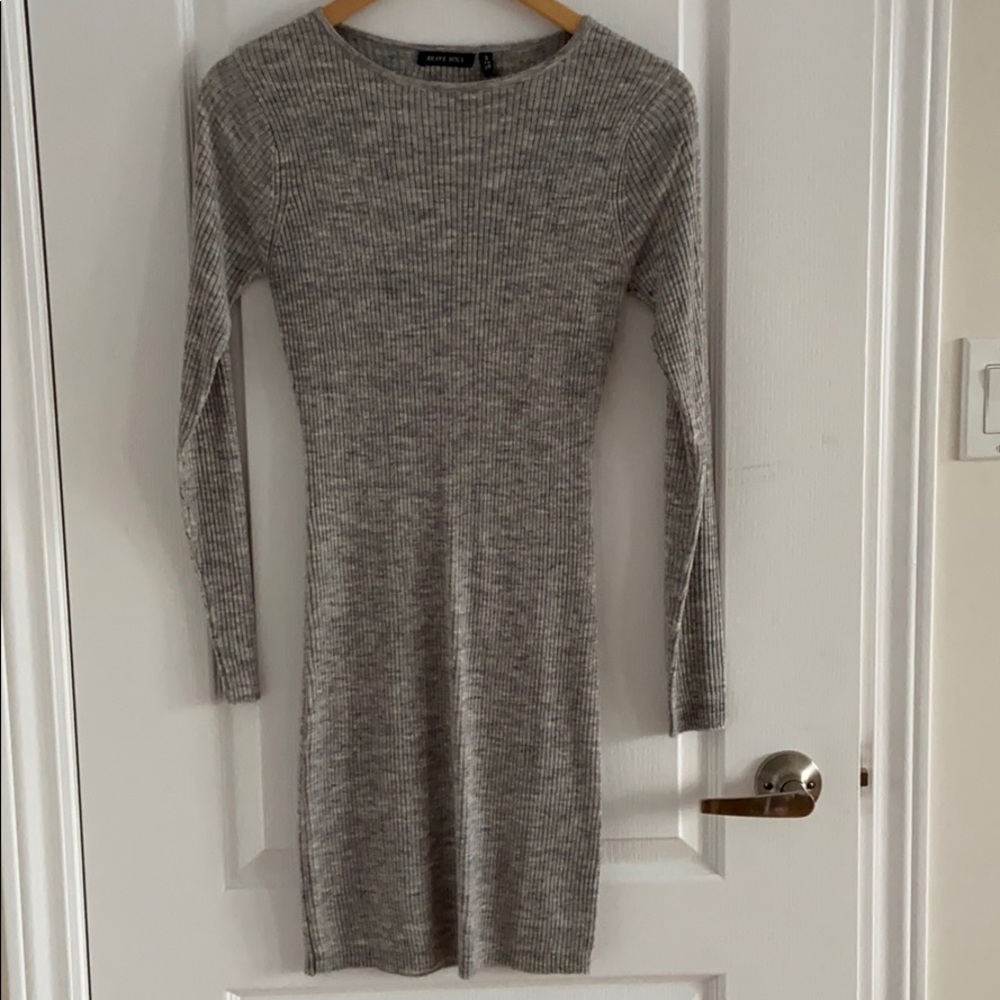 ASOS Knit Grey Marl Dress